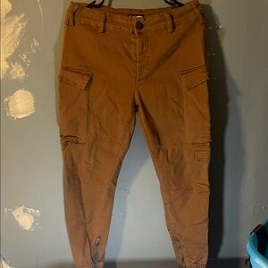 SHEIN Brown Ankle Cargo Pants
